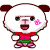 122 Cute cotton candy panda iPhone 8 Emoticons Animoji