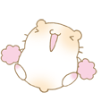35 Cute cartoon hamster chat expression iPhone Emoji Animoji