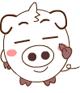 32 Fat little pig emoticons gif iPhone 8 Emoticons Animoji