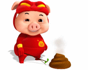 13 3D lovely Superman pig emoticons gif iPhone 8 Emoticons Animoji