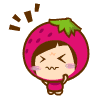 16 Beautiful strawberry girl emoticons gif iPhone Emoticons Animoji