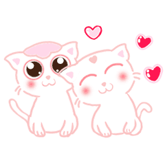 8 Super cute little milk cat iPhone Android Emoticons Animoji
