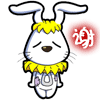33 Cute circus clown rabbit emoji Gif iPhone X Android Emoticons Animoji