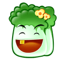7 Cartoon Chinese cabbage Download Emoji iPhone Android Emoticons Animoji