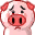 43 Little pink pig emoji Gifs iPhone Android Emoticons Animoji