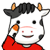 11 Cartoon cow head Download emoji iPhone Android Emoticons Animoji