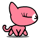 10 Pink wacky cat Download emoji iPhone Android Emoticons Animoji
