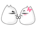 11 Lovely cartoon cats (Gif Emoji free download) Emoji iPhone Android Emoticons Animoji