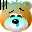 48 Little bear’s head (Gif Emoji free download) Emoji iPhone Android Emoticons Animoji
