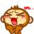 46 Carefree to monkey Emoticon(Gif Emoji free download) Emoji iPhone Android Emoticons Animoji