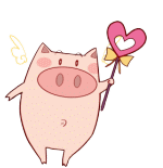 34 Cartoon piggy Emoticons-Emoji free download(Emoticon Gifs) iPhone Android Emoticons Animoji