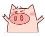 34 Cartoon piggy Emoticons-Emoji free download(Emoticon Gifs) iPhone Android Emoticons Animoji