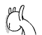 37 The rabbit Emoticon(Gif Emoji free download) iPhone Android Emoticons Animoji