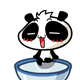 9 Lovely beautiful cartoon panda Emoticon Gifs free download iPhone Android Emoticons Animoji