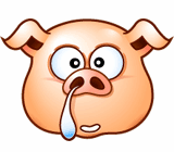 15 MR Pig Emoticon Gifs free download iPhone Android Emoticons Animoji