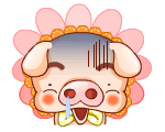 19 Lovely pig-Emoji free download(Emoticon Gifs) iPhone Android Emoticons Animoji