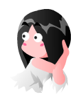 16 Cartoon girl Emoticon-Emoji free download(Emoticon Gifs) iPhone Android Emoticons Animoji