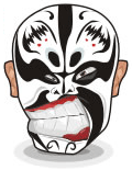 23 Chinese Peking Opera Masks emoticon(Emoji free download) iPhone Android Emoticons Animoji