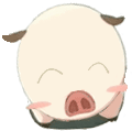 17 Cute little pig-Emoji free download iPhone Android Emoticons Animoji