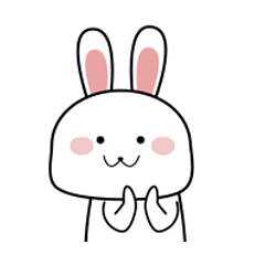 24 I am a cute little rabbit emoji gif free download