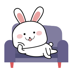 24 I am a cute little rabbit emoji gif free download