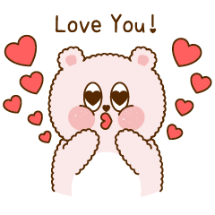 8 Best lovely pink bear emoji gifs free download