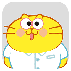 16 Lovely yellow cat Chat expression picture Emoji Emoticons