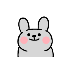 16 Gray Rabbit Chat Expression Image Emoji Free Download