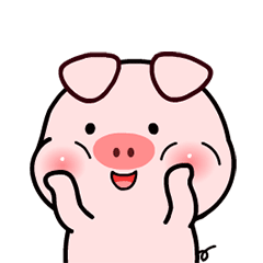 10 Little Stupid Pig 3 WeChat Expression