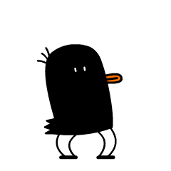 16 Interesting Black Duck Emoji Gif Free Download