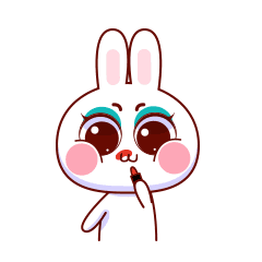 15 Cotton candy rabbit emoji gif