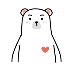 24 Cute polar bear chat expression image emoji