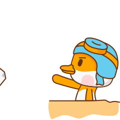 16 Lovely pilot duck emoji gif