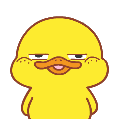 24 Fashionable Duck Chat Expression Head Emoji Gif