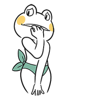 24 Interesting Swimwear Frog Chat Expression Image Package