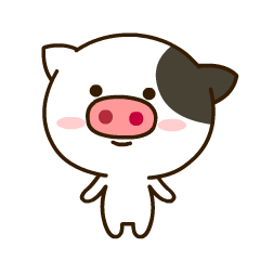 24 Lovely spotted pig emoji free download gif
