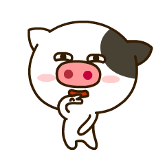 24 Lovely spotted pig emoji free download gif