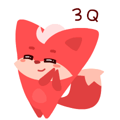 24 Cute cartoon fox emoji gif