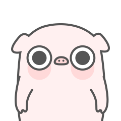 23 Cute little fat pig emoji gif