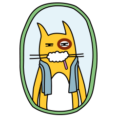 16 Irascible cat emoji gif