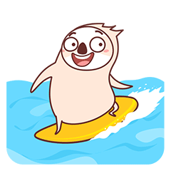 24 Super cute little sloth emoji gif