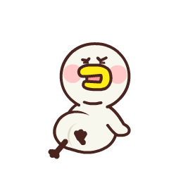 24 Funny bald duck emoji gif