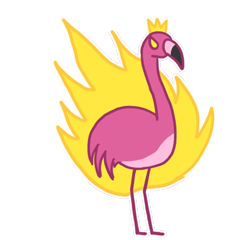 16 Funny cartoon flamingo image emoji gif