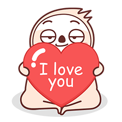 24 Cute little sloth emoji gif free download