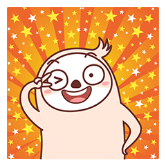 24 Cute little sloth emoji gif free download