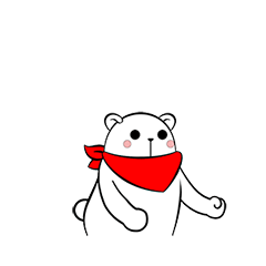 24 Happy Christmas-White Bear Emoji Free Download