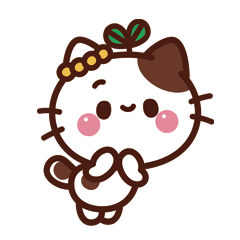 24 BABY MIAOGU Cat Emoji Emoticons Gif