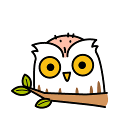 24 Lovely bald owl Emoji Gif Free Download