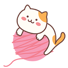 24 Lovely wool cat emoji gif free download