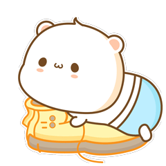 24 Lovely butter bear emoji gif free download